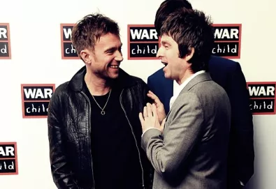 Damon Albarn e Noel Gallagher trabalhando juntos